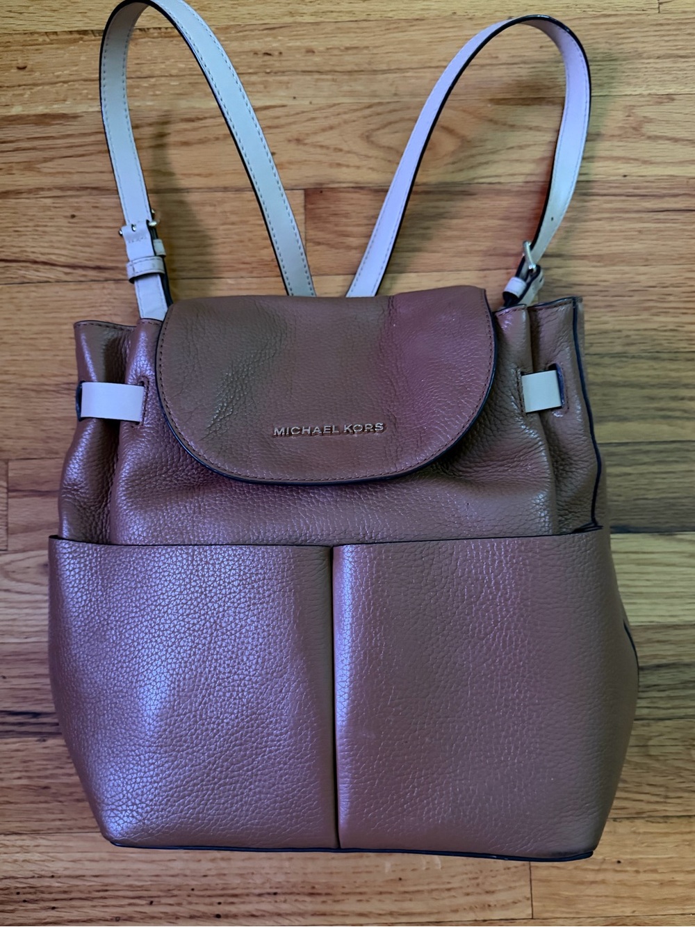 Authentic* Michael Kors Leather Backpack - Picture 1 of 15